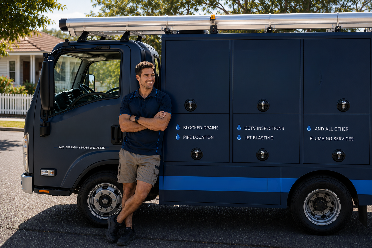 Plumber with Lane Cove Blocked Drains van